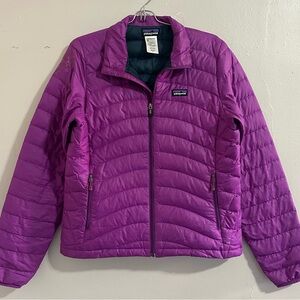 Patagonia Purple Puffer Jacket with Insulated Quilting